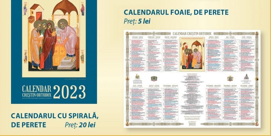 Sunt utile în locuință: În Eparhia Maramureșului și Sătmarului au apărut pentru doritorii credincioși calendarele pe 2023 la pangarele bisericești!