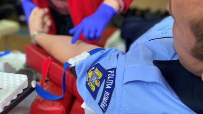 Polițiștii maramureșeni au donat sânge cu ocazia sărbătorii Sfântului Nicolae