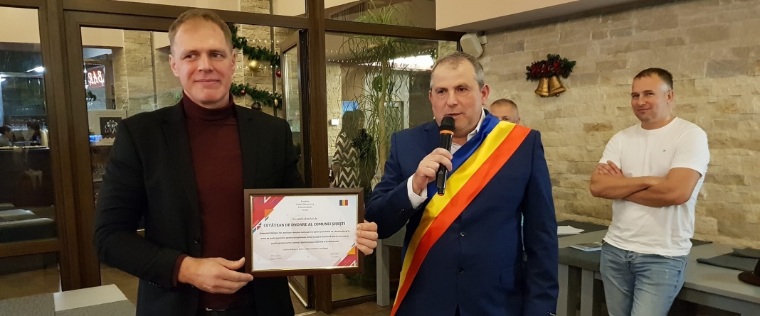 Este cetățean de onoare: Olimpiu Făt, sportivul din Maramureș care este și multiplu campion, național, european, mondial, a primit titlul în Șișești!