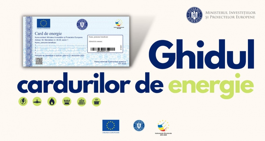 A fost lansat ghidul pentru utilizarea cardurilor de energie