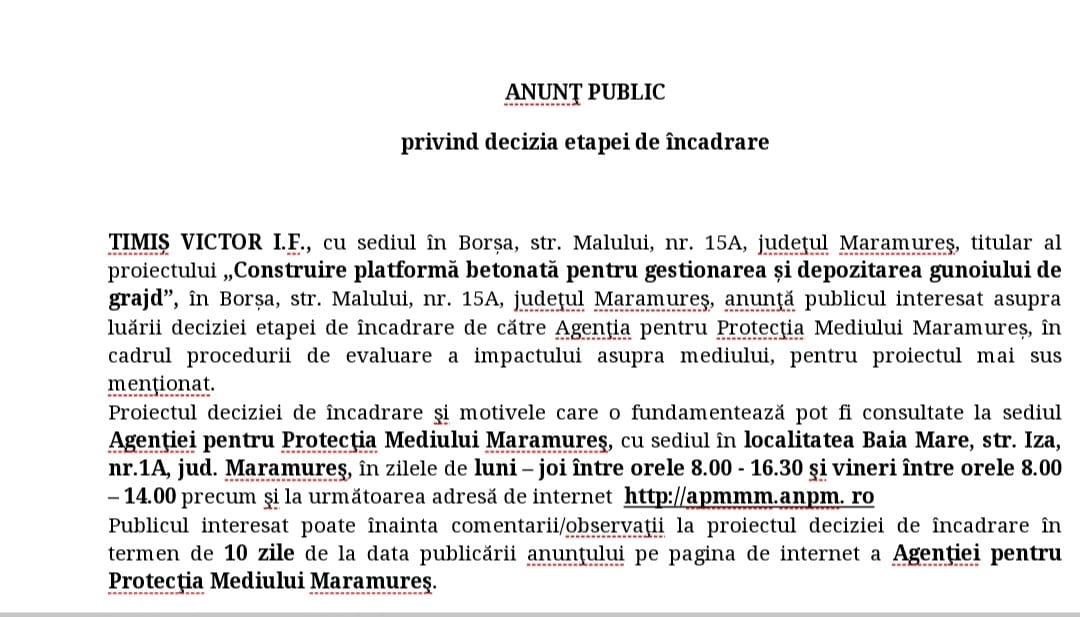 Anunț publicitar 05.01.2023