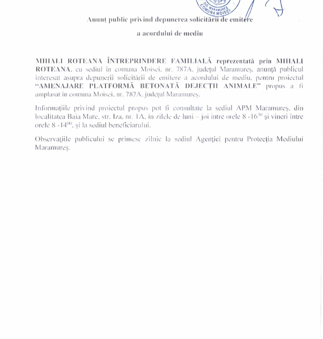 Anunț publicitar 19.01.2023