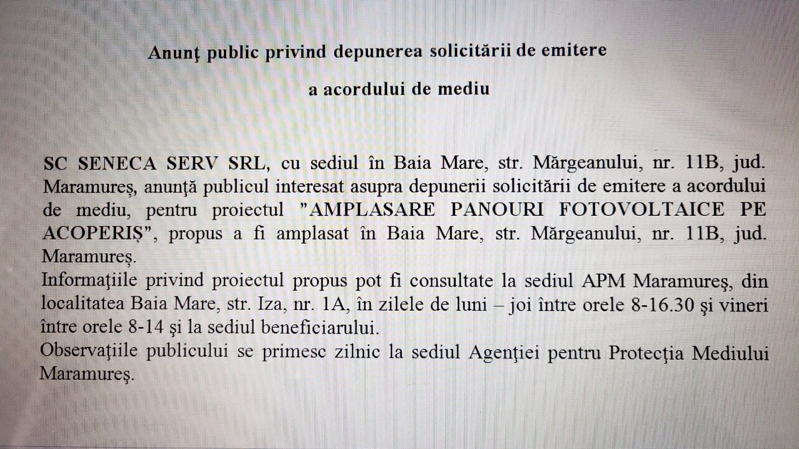 Anunț publicitar 16.01.2023