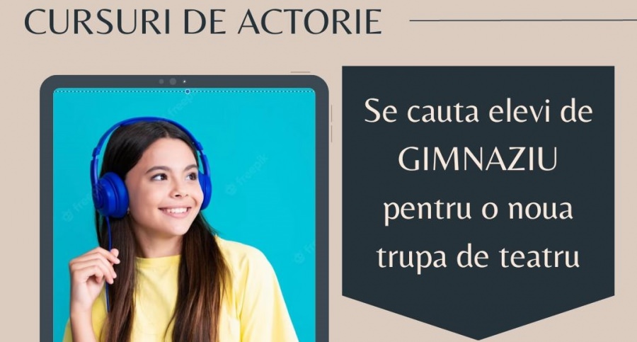 Idee benefică pentru tineri: Asociația Culturală Artspot Baia Mare, în căutarea de copii talentați! Se vrea înființarea unei noi trupe de gimnaziu!