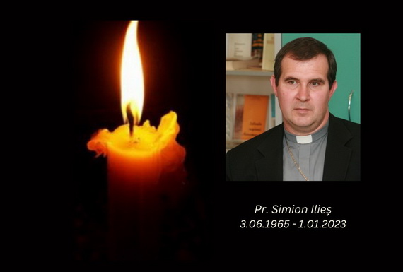 Preotul Simion Ilieș a trecut la Domnul la 57 ani, chiar la 1 ianuarie! Înmormântarea sa este în ajunul Bobotezei la Biserica Sfânta Cruce!