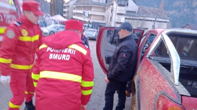 Salvamont Borșa a intervenit la Cascada Cailor în prima zi a anului