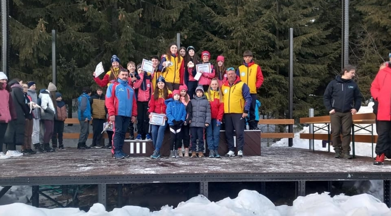 Trei titluri de vicecampion și patru medalii de bronz pentru CSȘ Baia Sprie la Cupa Regională Balcanică de Biatlon