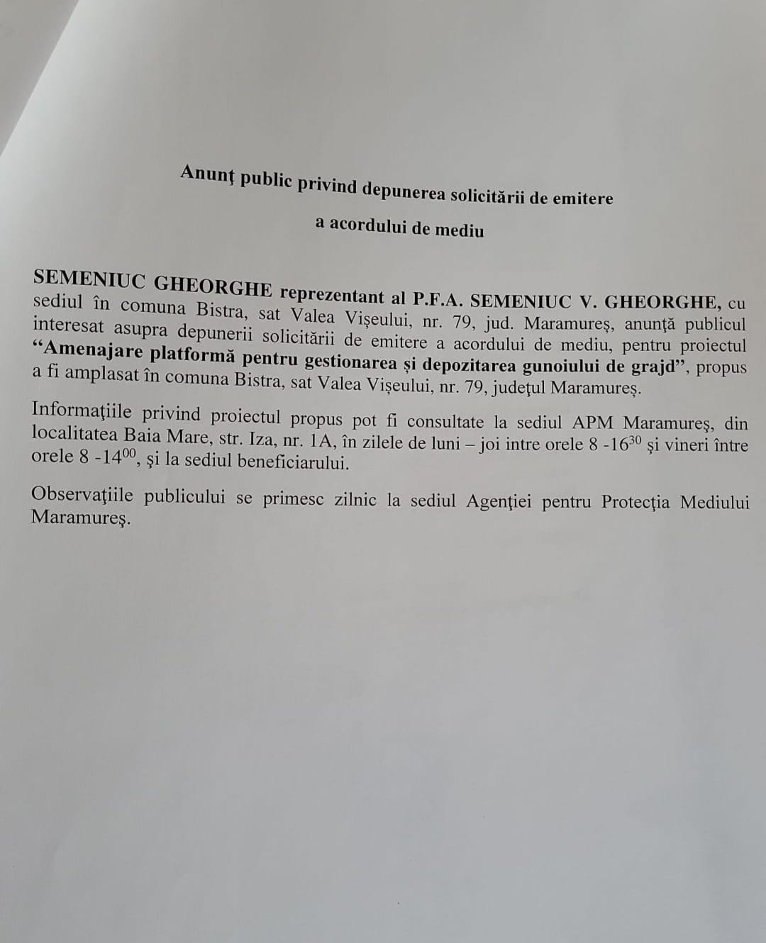 Anunț publicitar 06.02.2023