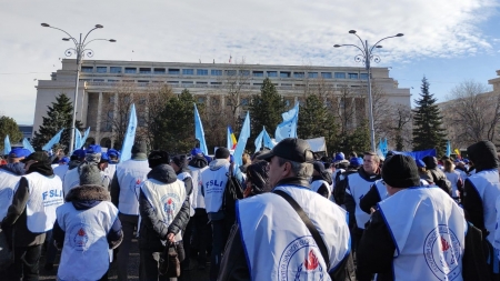 Sindicatul Liber din Învățământ Maramureș a participat la pichetarea Guvernului
