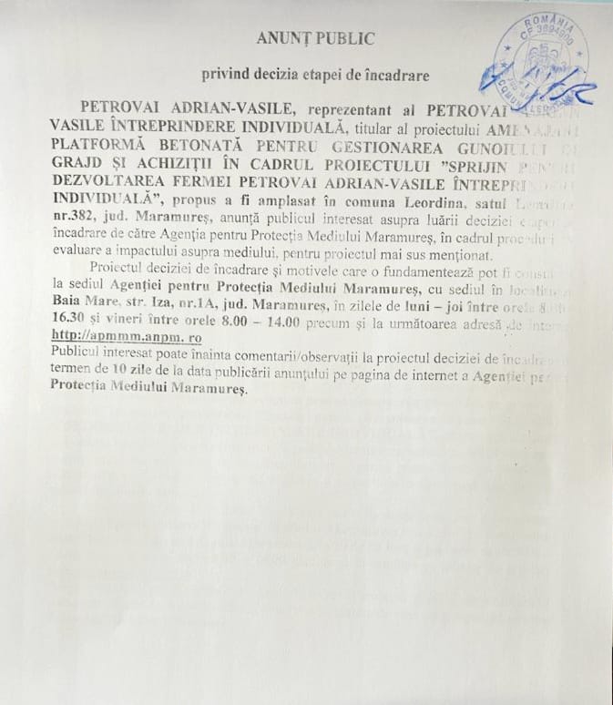 Anunț publicitar 01.02.2023