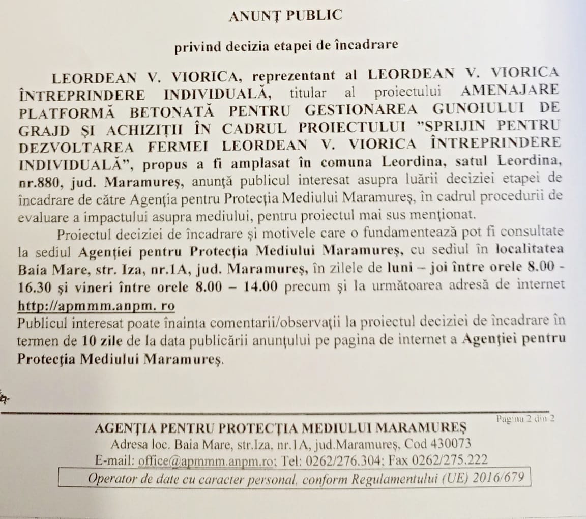 Anunț publicitar 22.02.2023