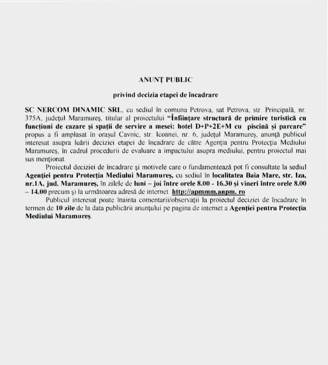 Anunț publicitar 01.02.2023