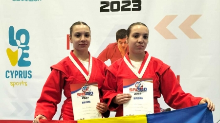 Avem tineri foarte talentați: Două surori, sportive în Maramureș, legitimate la CSM Baia Mare, au obținut argint la Open International Sambo Cipru!
