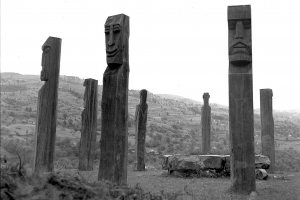 1966 Moisei - Monumentul Țăranilor Martiri - versiunea în lemn