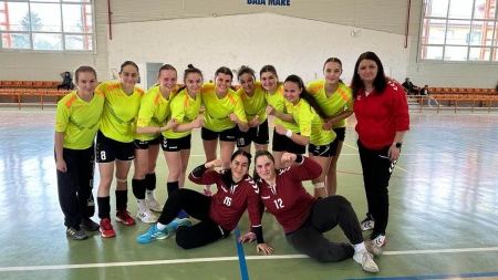 Avem copii foarte talentați: Fetele din Echipa Colegiului Tehnic Anghel Saligny din Baia Mare vor reprezenta județul la etapa națională la handbal!