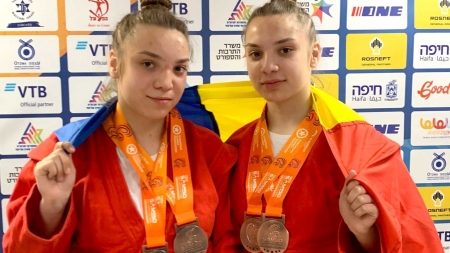 Surorile Alexandra și Anamaria Rus, patru medalii de bronz la Europenele de Sambo