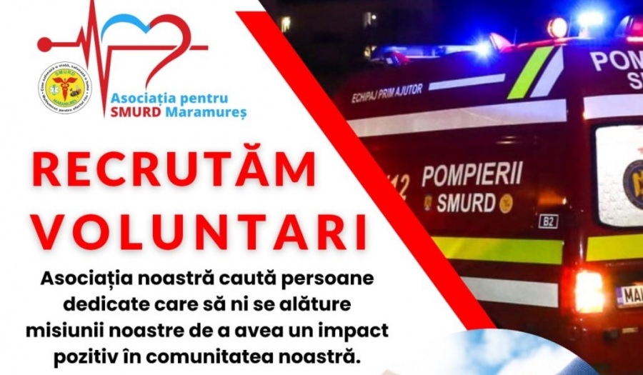 Asociația Pentru SMURD Maramureș recrutează acum voluntari!