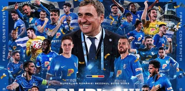 Fotbal: Farul Constanţa a câştigat titlul de campioană a României