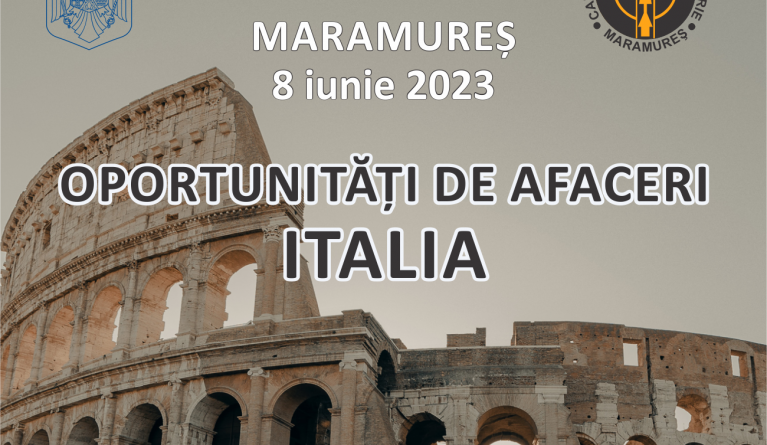 CCI Maramureș & BPCE Roma: Seminar online despre oportunitățile de afaceri în Italia