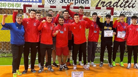 Olimpiada Națională de Sport: Băieții din Echipa Colegiului Tehnic Anghel Saligny din Baia Mare, locul 4, campionatul școlar de handbal în România!