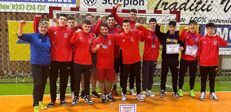 Olimpiada Națională de Sport: Băieții din Echipa Colegiului Tehnic Anghel Saligny din Baia Mare, locul 4, campionatul școlar de handbal în România!