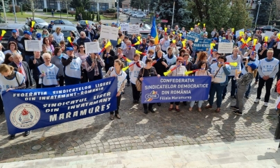 Protest semnificativ al cadrelor didactice din Maramureș