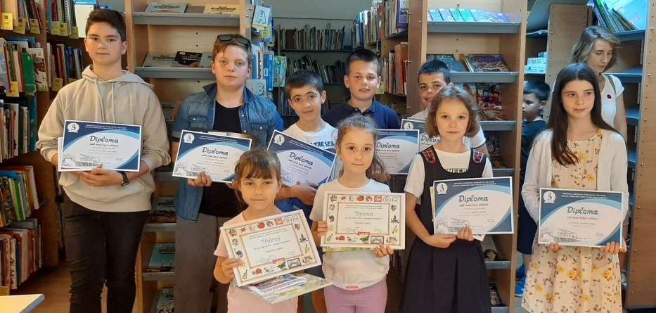 De Ziua Copilului: Biblioteca Județeană Baia Mare a premiat „Cel mai bun şi Cel mai fidel cititor”
