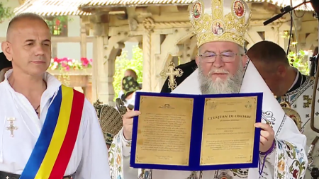 PS Părinte Iustin a primit titlul de cetățean de onoare al comunei Bârsana