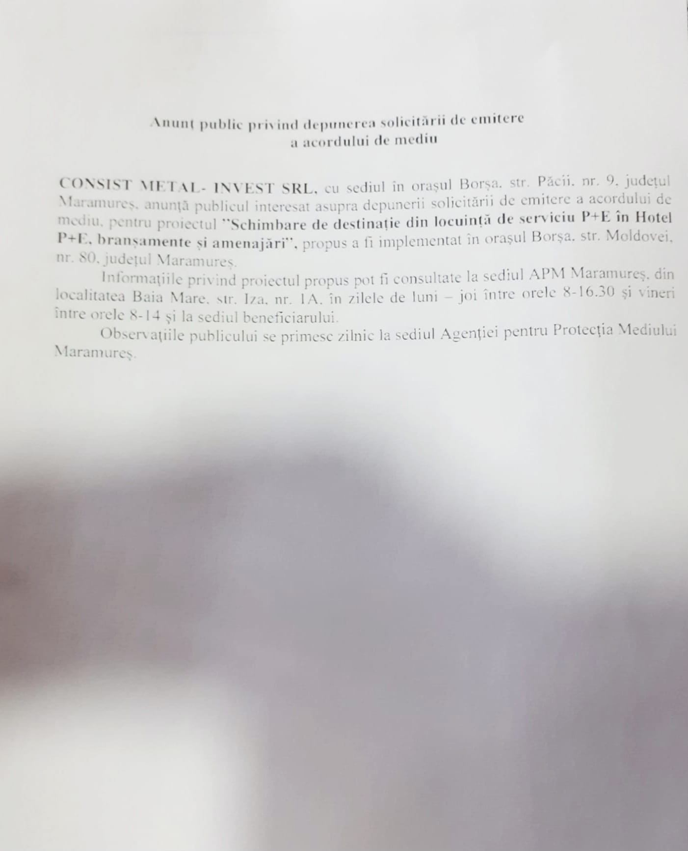 Anunț publicitar 29.06.2023