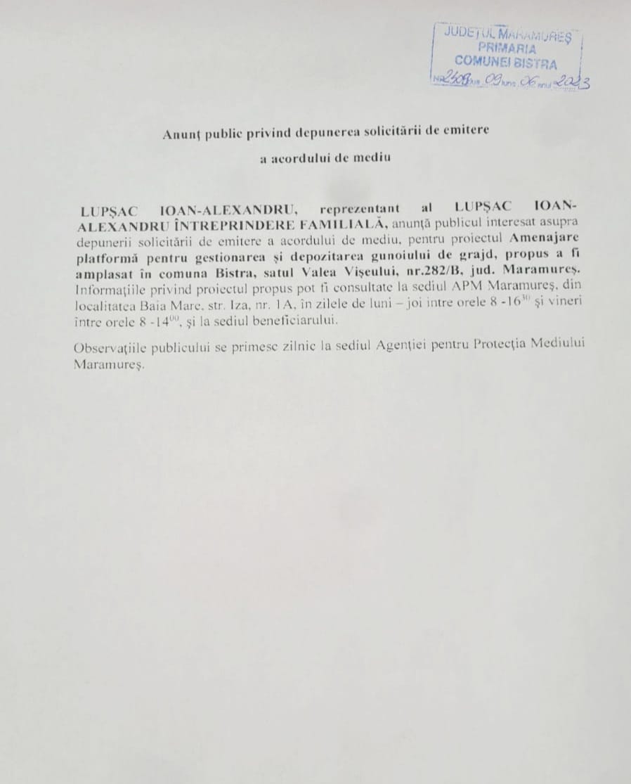 Anunț publicitar 12.06.2023