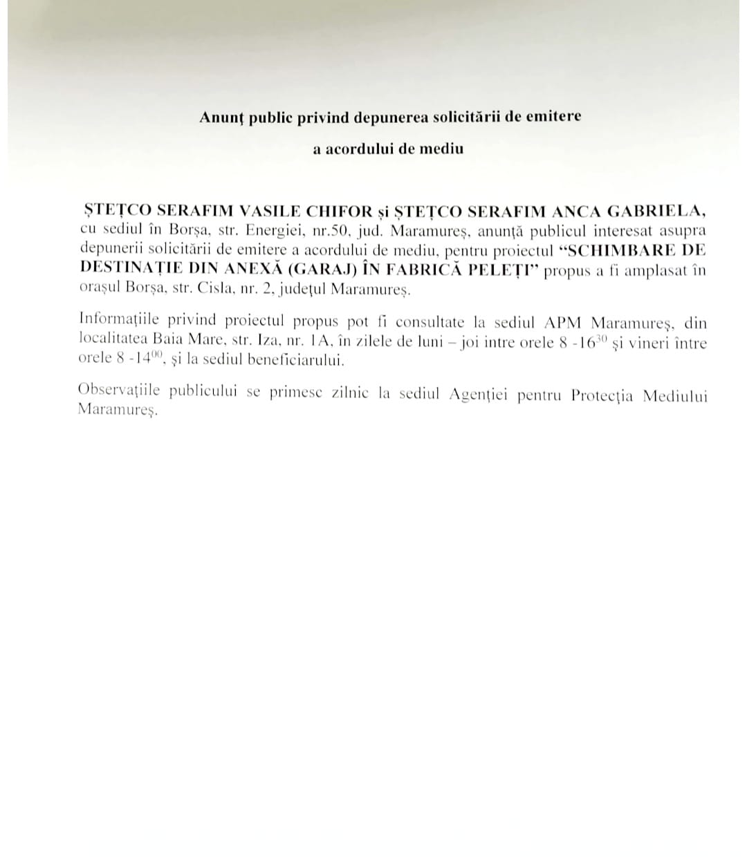 Anunț publicitar 29.06.2023