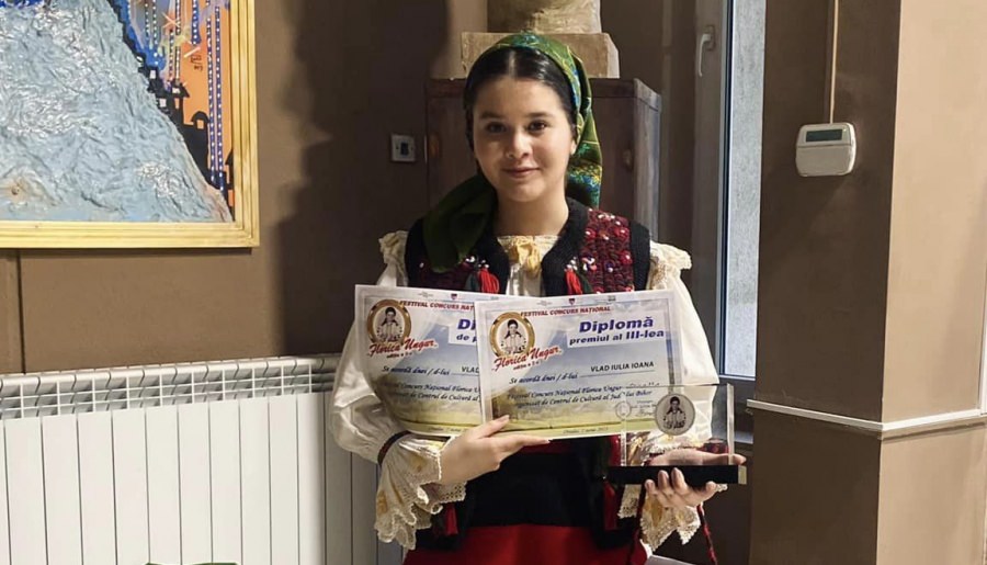 Iulia Ioana Vlad a obținut locul III la Festivalul Concurs Național „Florica Ungur”