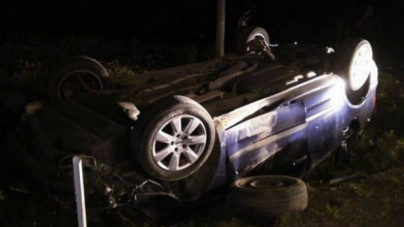 Autoturisme răsturnate în șanțuri, în județul Maramureș