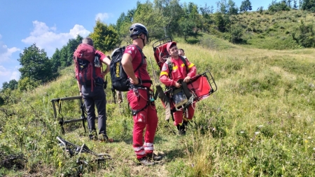 Salvatorii montani au intervenit în comuna Rozavlea