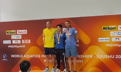 O nouă medalie obținută de băimăreanul Ștefan Ioan Gherghel la una dintre probele Campionatului Mondial de Natație Masters din Japonia