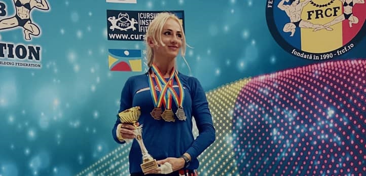 Campionatul Național Fitness Challenge: Cecilia Ardusătan, campioană a României la proba individual silver master, plus încă două poziții pe podium