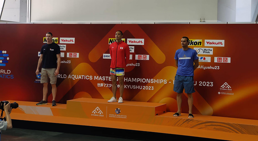 Sportivul băimărean Ioan Ștefan Gherghel, bronz la Campionatele Mondiale de Natație Masters din Japonia