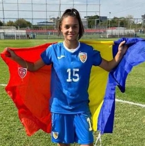 Maramureșeanca Andreea Cândea, fotbalistă a echipei băimărene, a înscris primul gol pentru naționala României U15; Reușita „de poveste” a sportivei