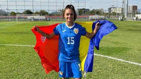 Maramureșeanca Andreea Cândea, fotbalistă a echipei băimărene, este convocată din nou la naționala României, U15; Profilul unei jucătoare de viitor
