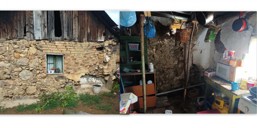 Apel umanitar: O familie cu trei copii are mare nevoie de ajutor; Casa în care locuiesc stă să se dărâme