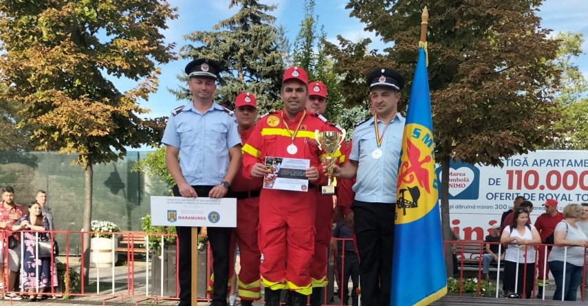 Echipajul specializat de prim ajutor ISU Maramureș, pe locul al doilea în țara noastră, la campionatul național de asistență calificată din România
