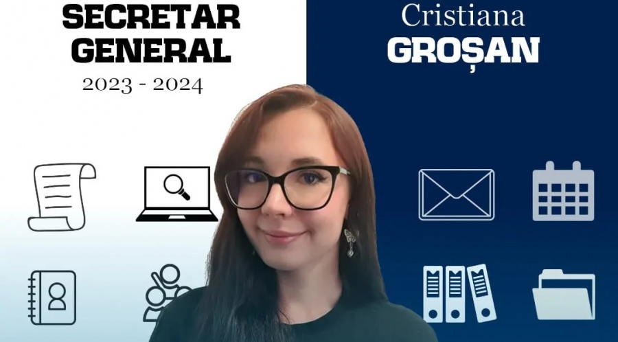 Maramureșeanca Cristiana Groșan, aleasă în noul Birou de Conducere, din 2023-2024, al Ligii Studenților Chimiști din Timișoara, ca secretar general
