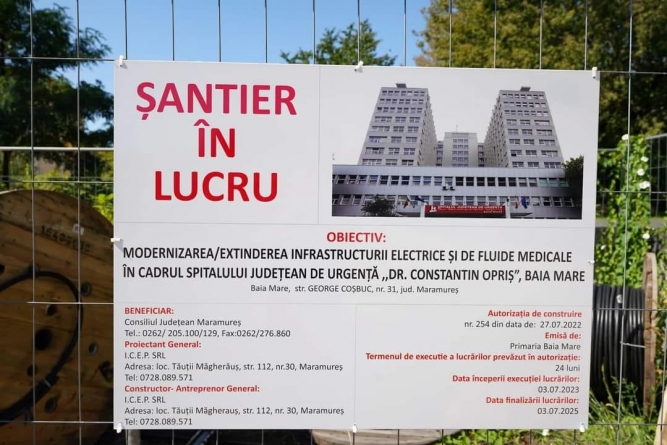 Lucrări complexe prin POIM la Spitalul Județean: Se acționează zilele acestea la modernizarea infrastructurii electrice și a sistemului de oxigen
