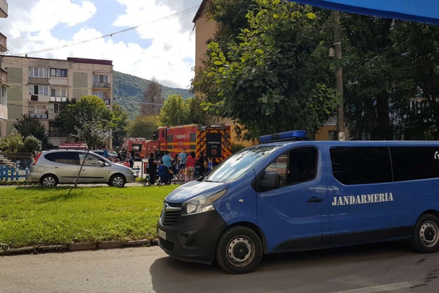 Deflagrație puternică într-un apartament din Sighetu Marmației