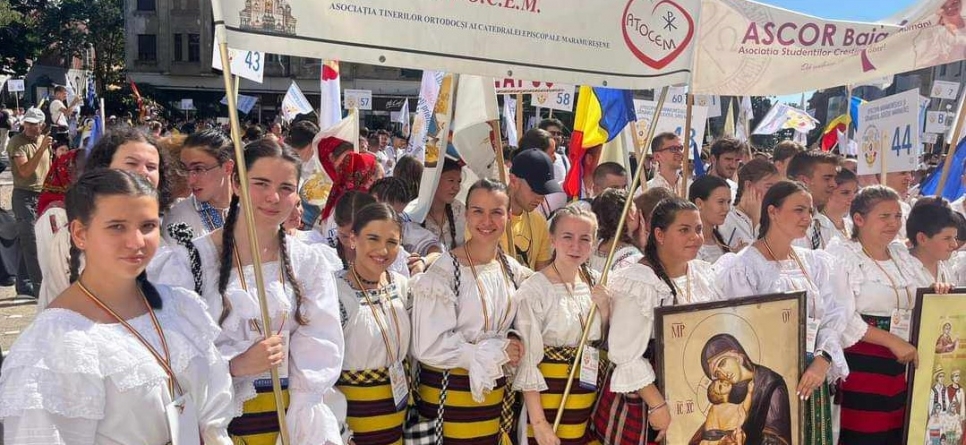 Marea procesiune a Tinerilor Ortodocși, 2023: Maramureșenii și sătmărenii prezenți au îmbinat credința adevărată, cu voia bună, tradiția și bucuria