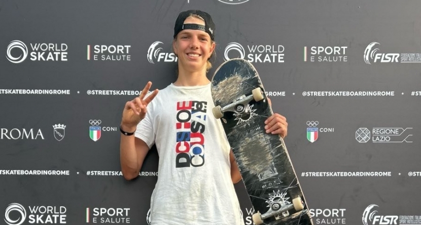 Băimăreanul Patric Iluț, calificat pe prima poziție pentru finala mondialului World Rookie Tour la skateboarding