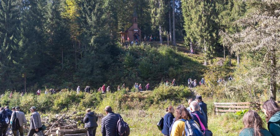 Pelerinaj pe Valea Vaserului, la capela din stația Făina