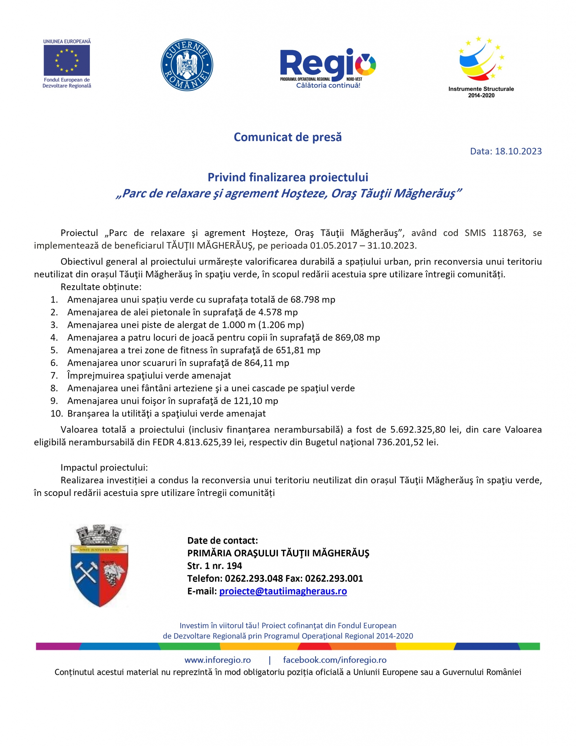 Anunț publicitar 18.10.2023