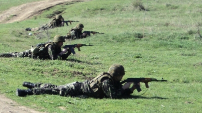 Aplicație militară în poligonul din Sighetu Marmației