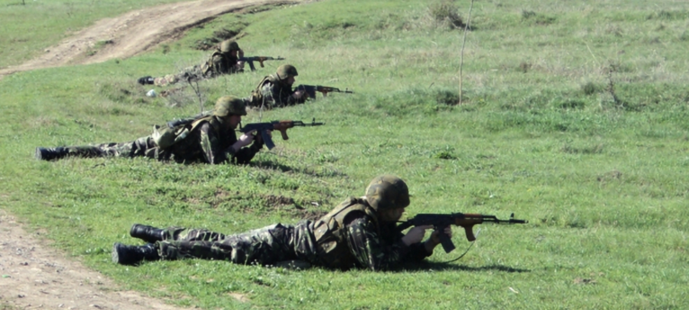 Aplicație militară în poligonul din Sighetu Marmației